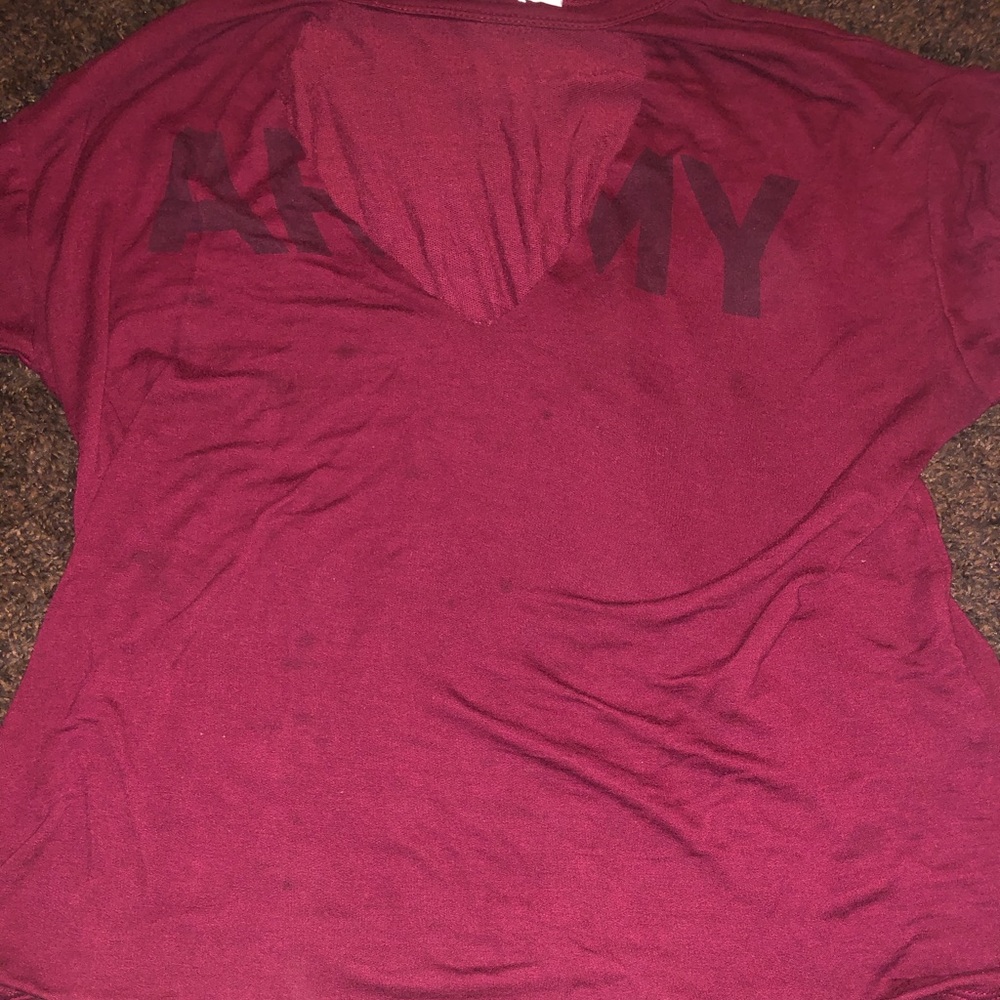 Red strap army shirt good condition